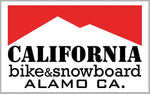 California Bike and Snowboard Alamo California Classic Logo. Local Bike Shop Founded in 1992.