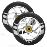 Fuzion Flight Wheel 110mm Black with Silver Core (Pair)