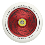 Fuzion Marker 110mm Hollowcore Red Core w/ White PU (Pair)