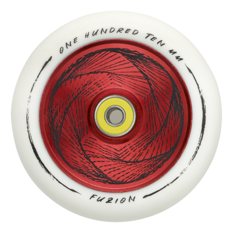 Fuzion Marker 110mm Hollowcore Red Core w/ White PU (Pair)