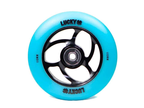 Lucky Torsion 110mm Pro Scooter Wheel Black/Teal (single)