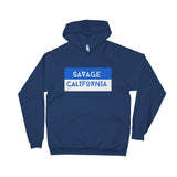 Savage California Blue & White Hoodie