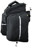 Topeak MTS Trunk Bag DXP Rack Bag with Expandable Panniers - Strap Mount, Black
