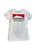 California Bike and Snowboard Women's classic Tee White