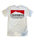 California Bike and Snowboard Classic Tee White