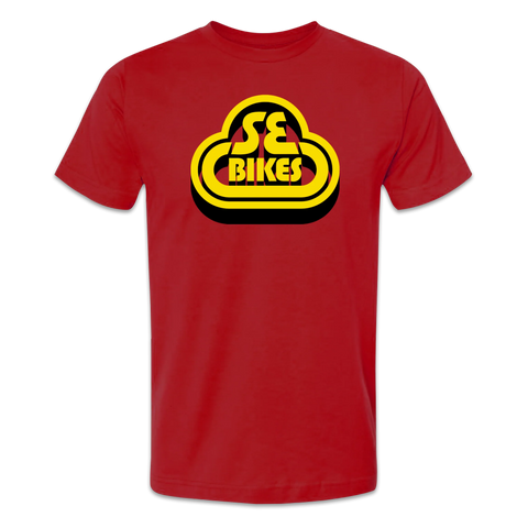 SE Third Dimension Logo Tee Cherry Red