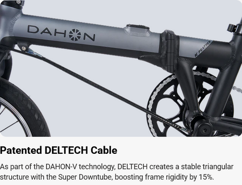 dahon klapprad e-bike Dahon K-Feather Folding Electric Bike (Slate)